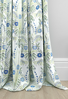 Cotswold Faux Silk, Sapphire - Made to Measure Curtain